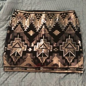 Express size xs sequin skirt